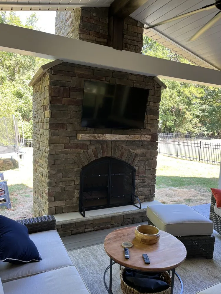 Professional outdoor landscaping with custom design across Harrisburg, NC - Makeover My Yard