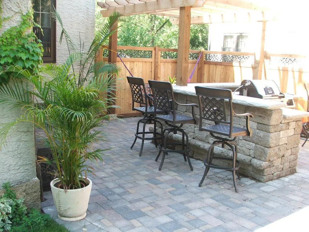 Custom residential landscaping in Lindstrom, MN by Maltese Contracting