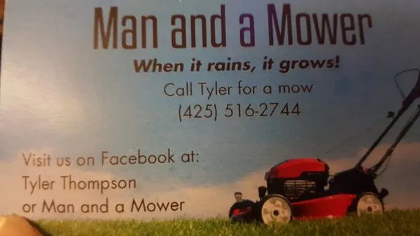 Man and a Mower Logo