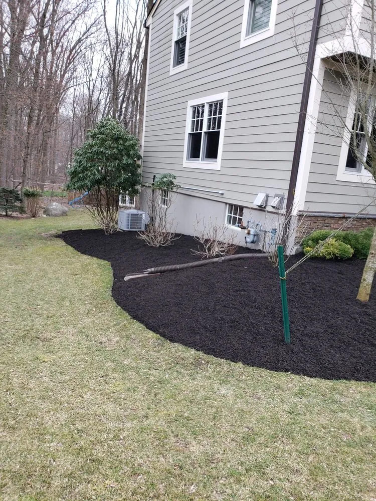 Custom landscape installation in Hawthorne, NJ by Man Around The Garden