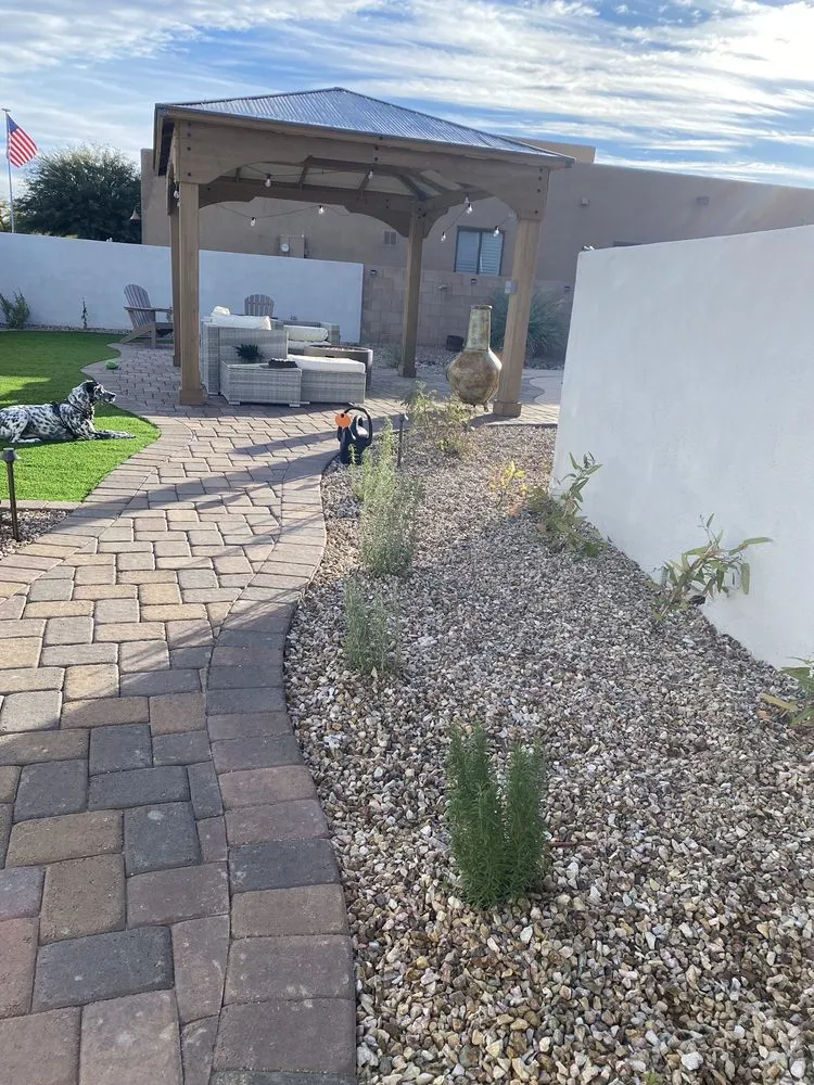 Expert landscape installation in Oro Valley, AZ by Man of the Soil Landscape Builder
