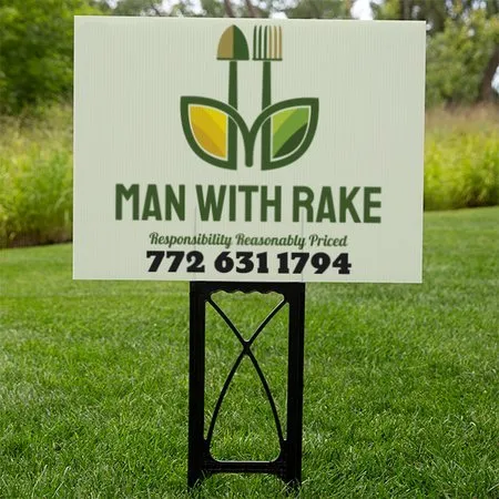 Reliable landscaping services for year-round maintenance across Sebastian, FL - Man With Rake