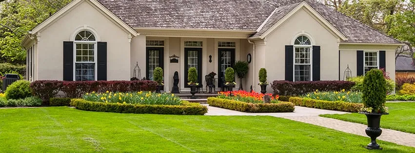 Custom lawn mowing service for residential properties in East Islip, NY by Mani Landscape Gardener