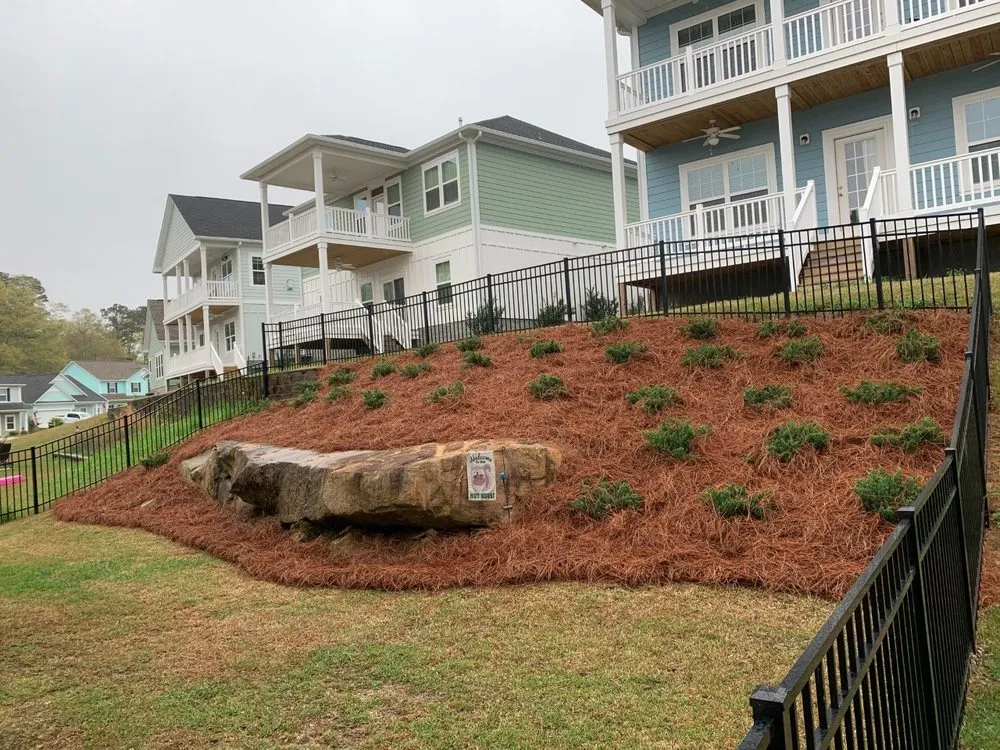 Affordable landscape installation for homes in Columbia, SC by Manicured Lawns