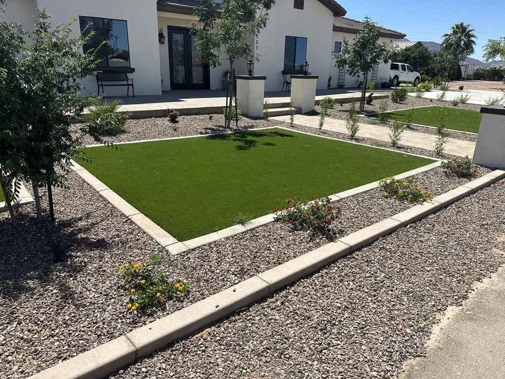 Trusted yard maintenance with custom design across Gilbert, AZ - Manna Turf and Tree