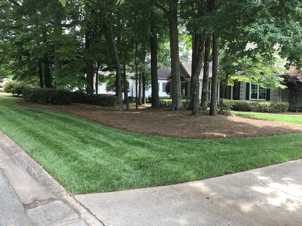 Professional outdoor landscaping with custom design across Newnan, GA - Manning Mowing