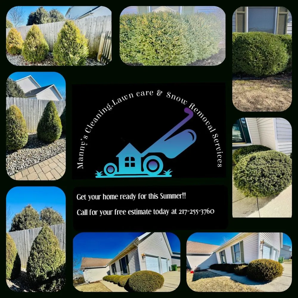 Professional garden landscaping near you in Mahomet, IL by Manny’s Cleaning,Lawn Care & Snow Removal Services