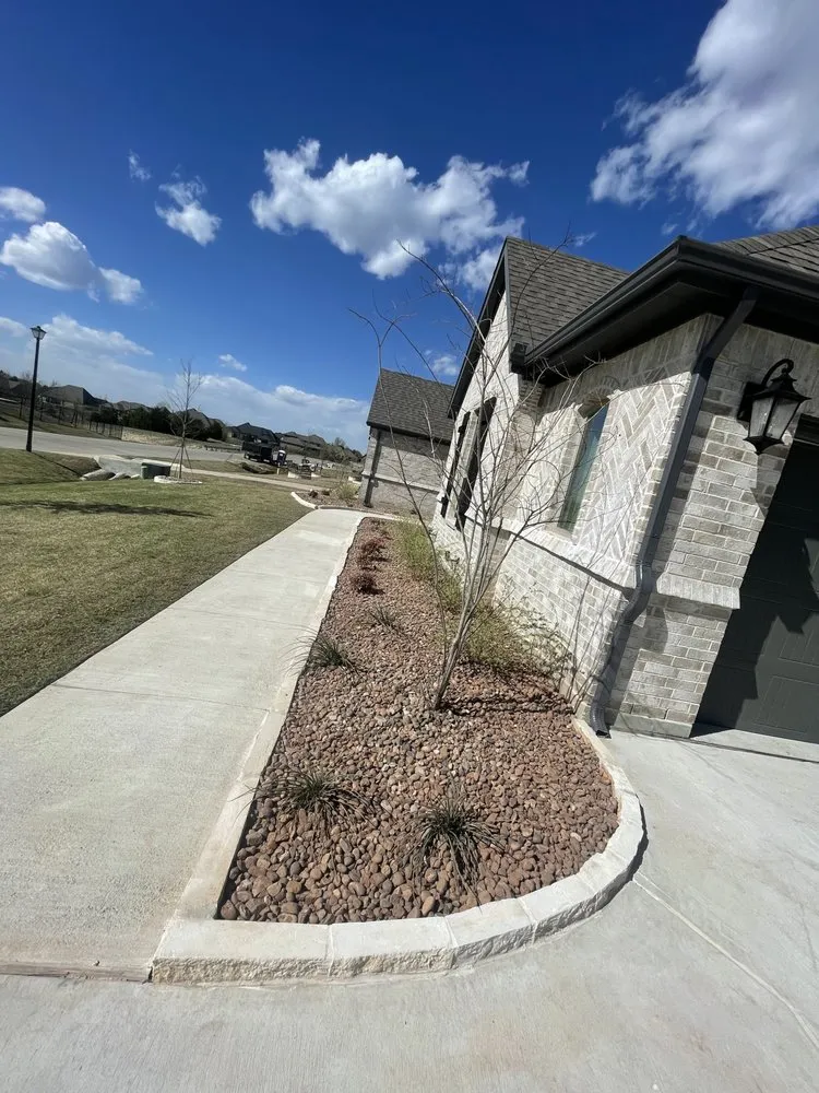 Custom garden landscaping with custom design across Rockwall, TX - Manny's Landscaping & Lawn Maintenance