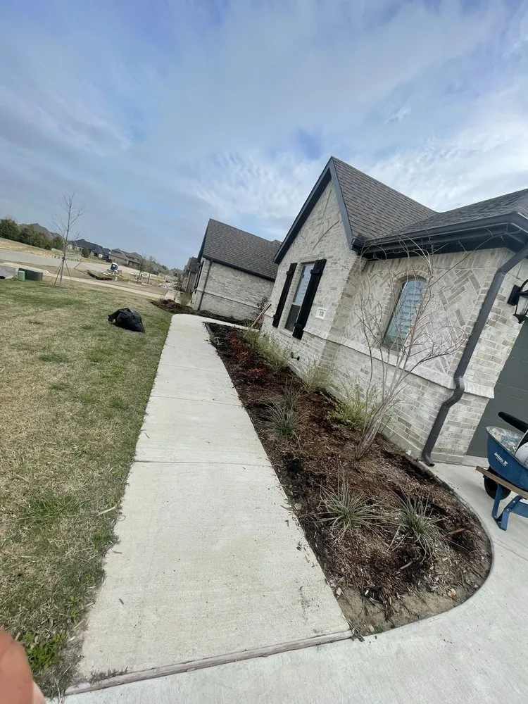 Local landscape installation in Rockwall, TX by Manny's Landscaping & Lawn Maintenance