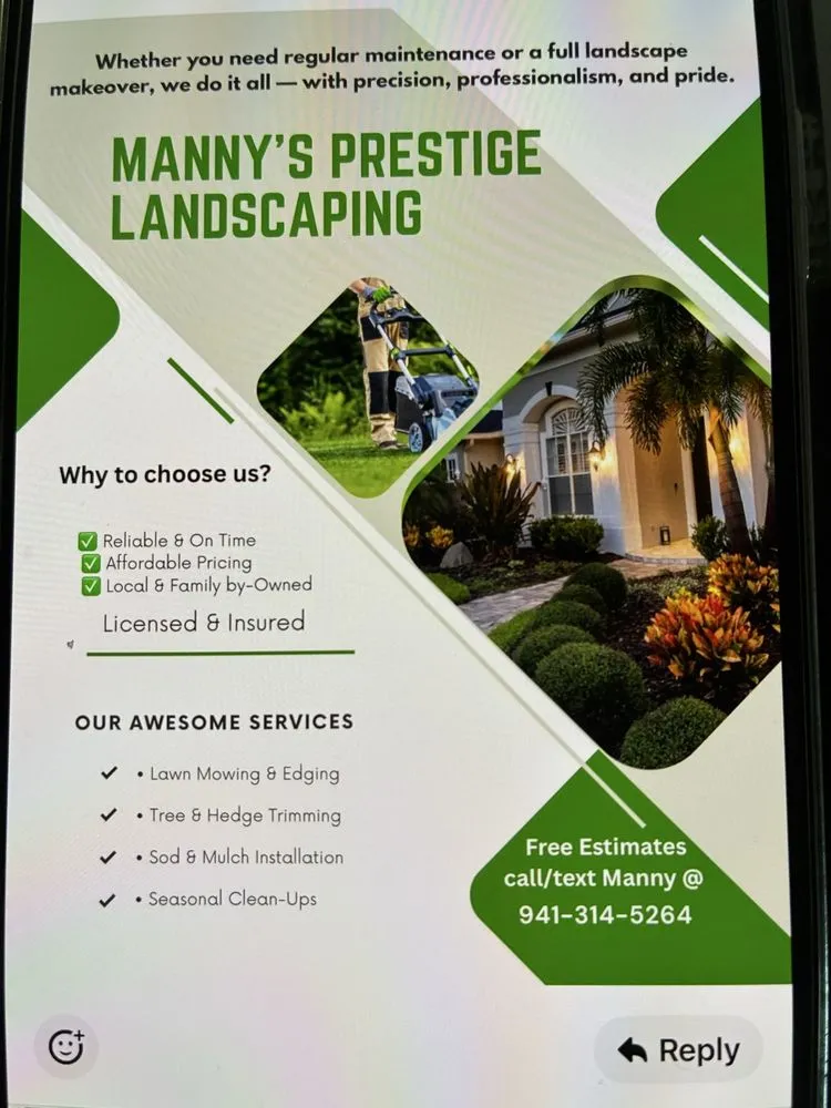 Reliable garden landscaping for homes in Port Charlotte, FL by Manny’s Prestige Landscaping