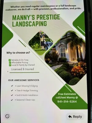 Manny’s Prestige Landscaping Logo