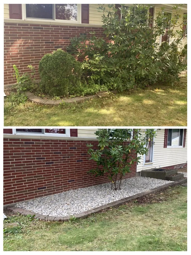 Custom landscape installation in Akron, OH by Mansell Home Services