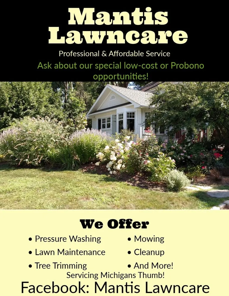 Custom yard maintenance for residential properties across Deford, MI - Mantis Lawncare
