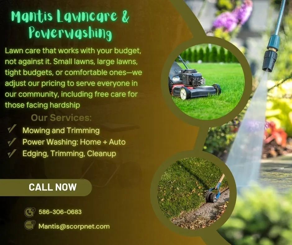 Affordable residential landscaping for year-round maintenance in Deford, MI by Mantis Lawncare