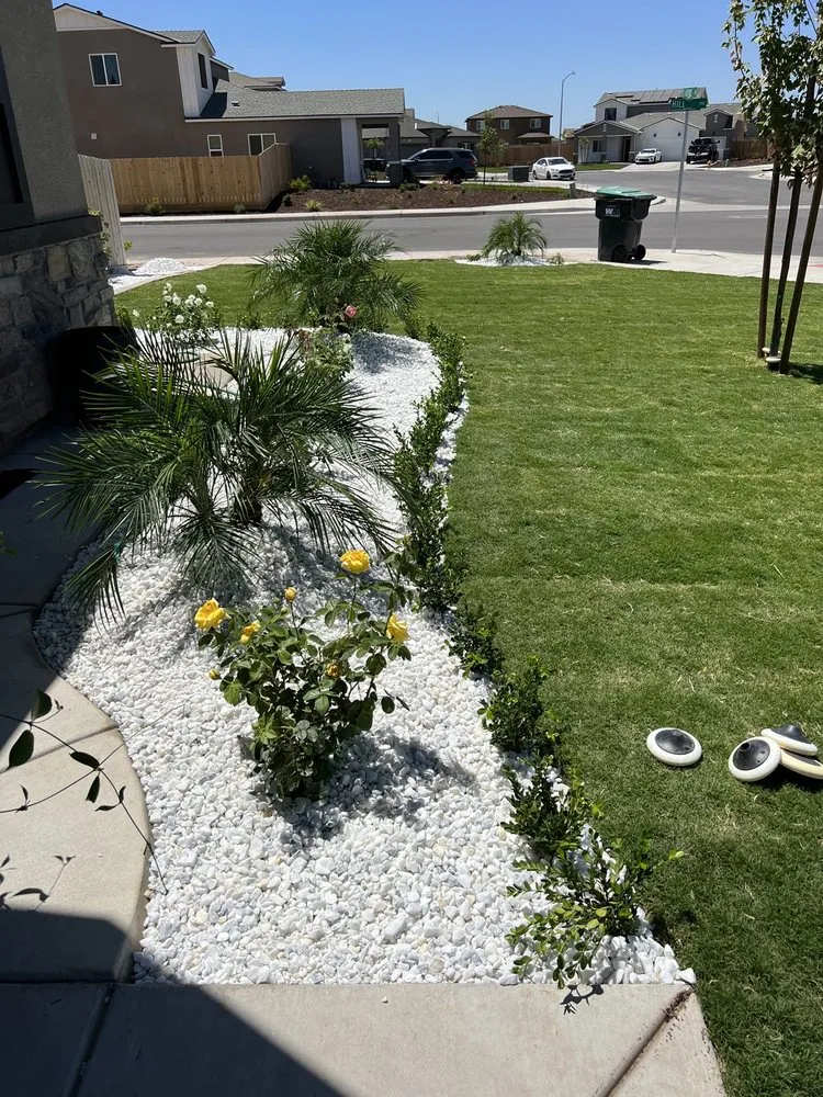 Custom outdoor landscaping for beautiful yards across Fresno, CA - Manuel Landscaping