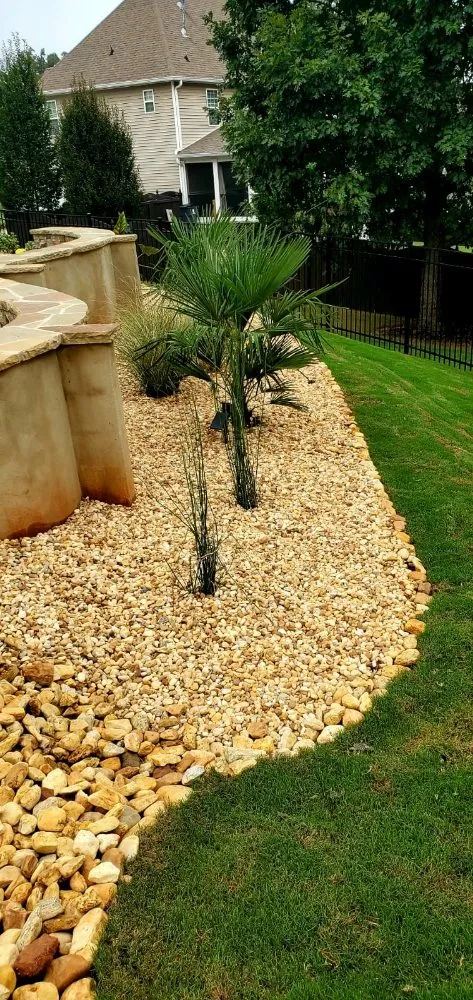 Trusted lawn mowing service with custom design in Newnan, GA by Manuel's Lawnscape