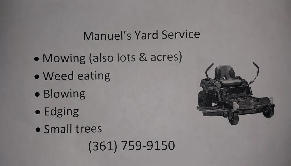 Top-rated lawn care service experts serving Robstown, TX - Manuel's Yard Service