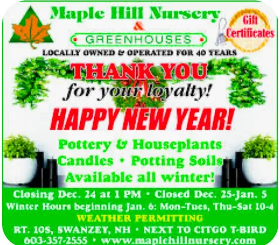 Trusted outdoor landscaping near you across Swanzey, NH - Maple Hill Nursery & Green Houses