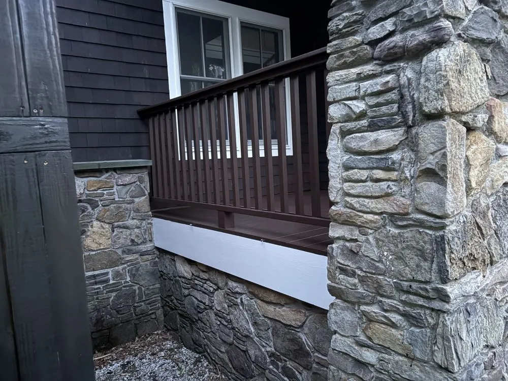 Custom residential landscaping in Ludlow, VT by Maple Wood Property Solutions