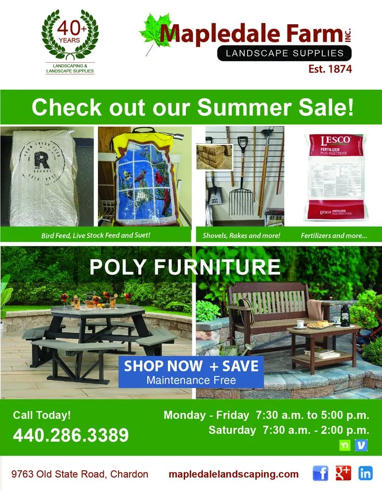 Expert lawn care service with custom design across Chardon, OH - Mapledale Farm Landscape Supplies