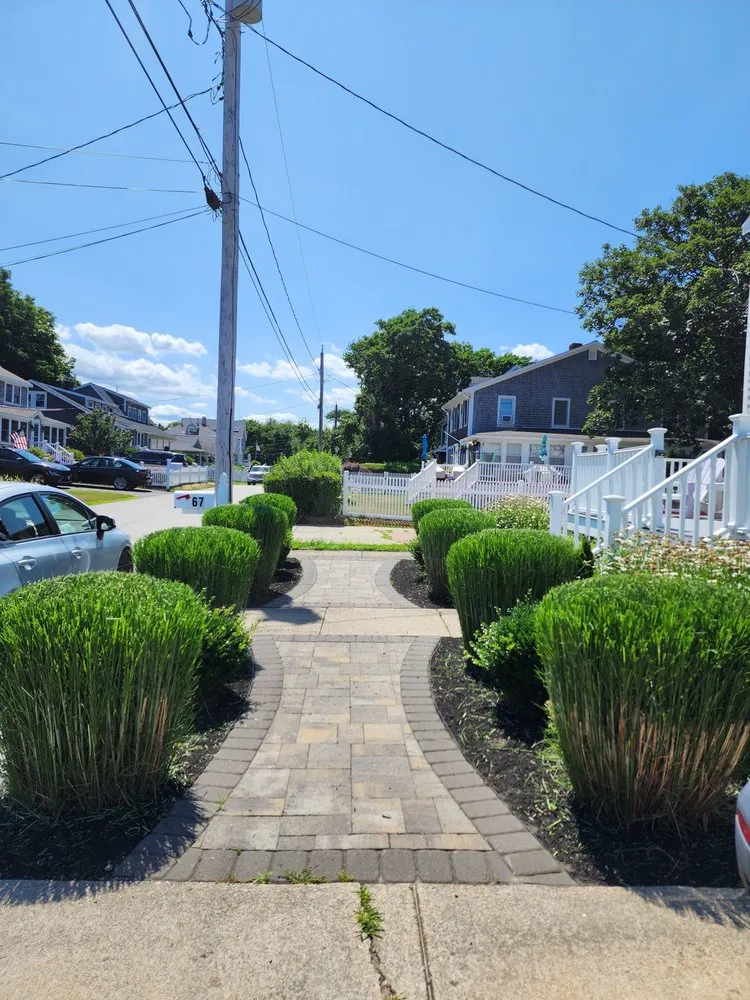 Custom landscape installation for year-round maintenance in West Bridgewater, MA by Marcal Landscaping and Construction