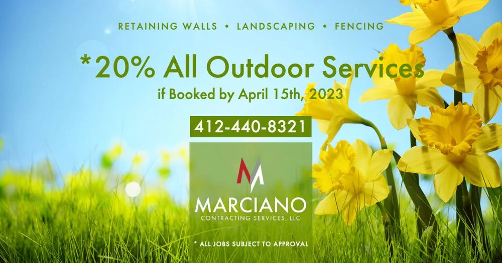 Expert landscaping services in Wexford, PA by Marciano Contracting Services