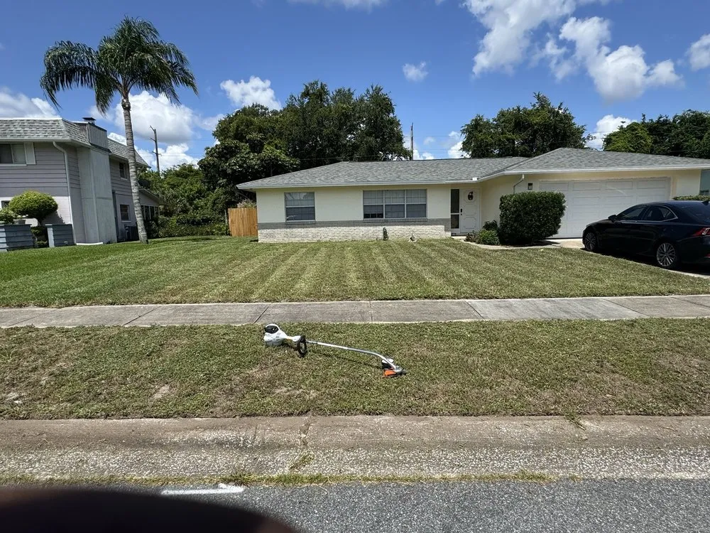 Custom landscape installation in Titusville, FL by Marcus & Sons Landscaping