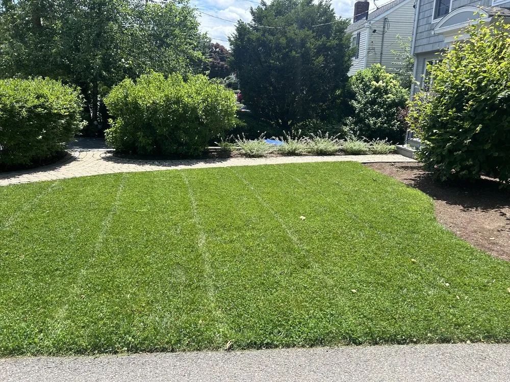 Professional lawn mowing service in Lynn, MA by Marenco's Landscaping