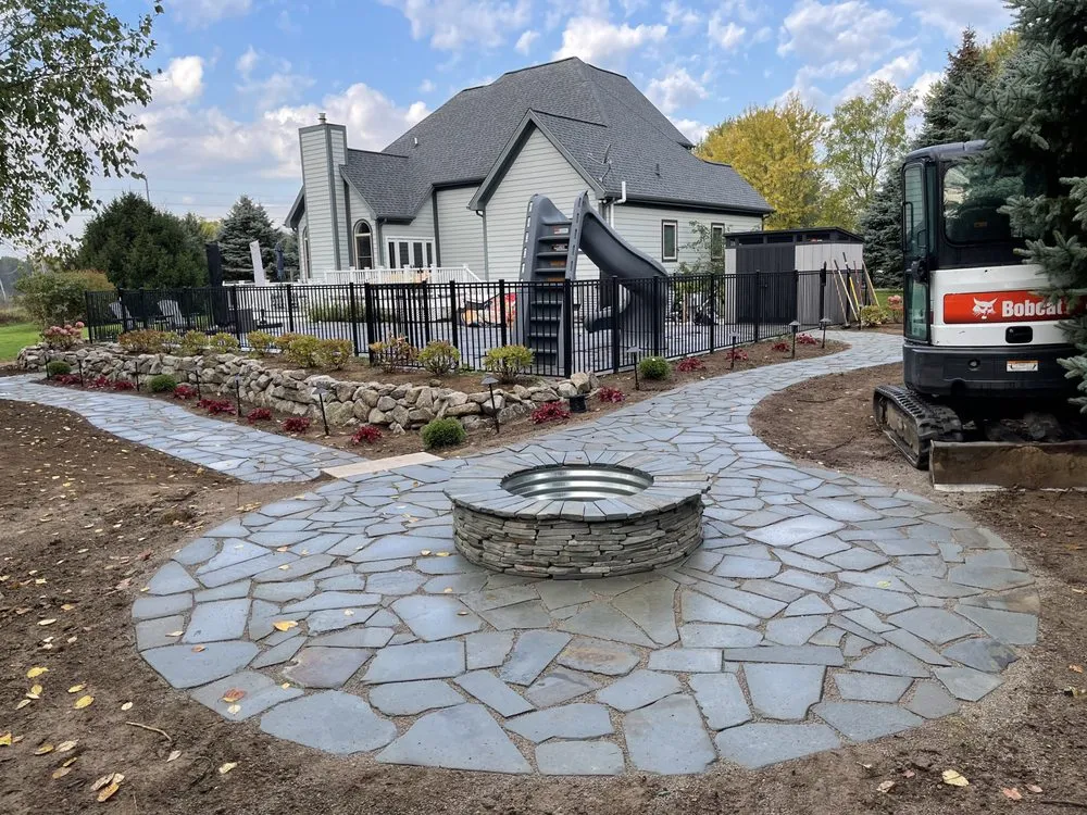 Reliable landscape design for residential properties in Manchester, MI by Margraves Landscaping
