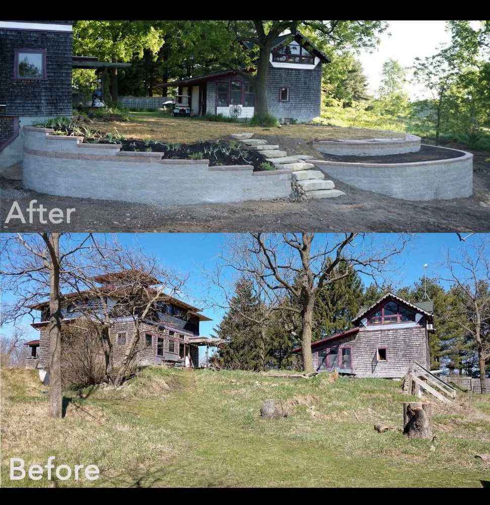 Professional outdoor landscaping in Manchester, MI by Margraves Landscaping