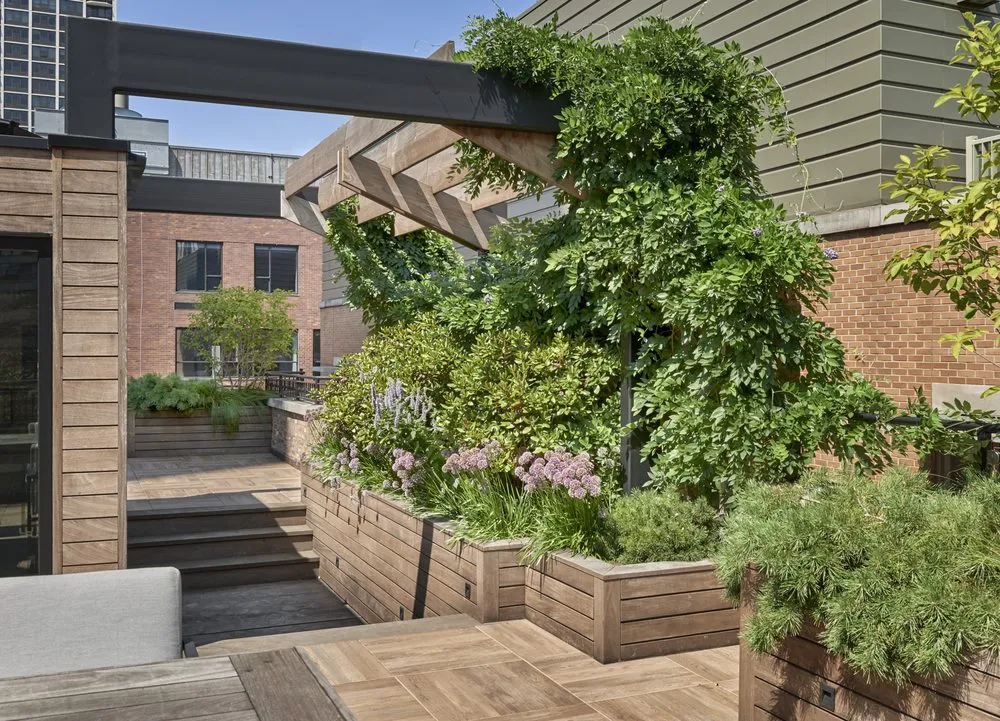 Professional lawn mowing service for homes in Lake Bluff, IL by Mariani