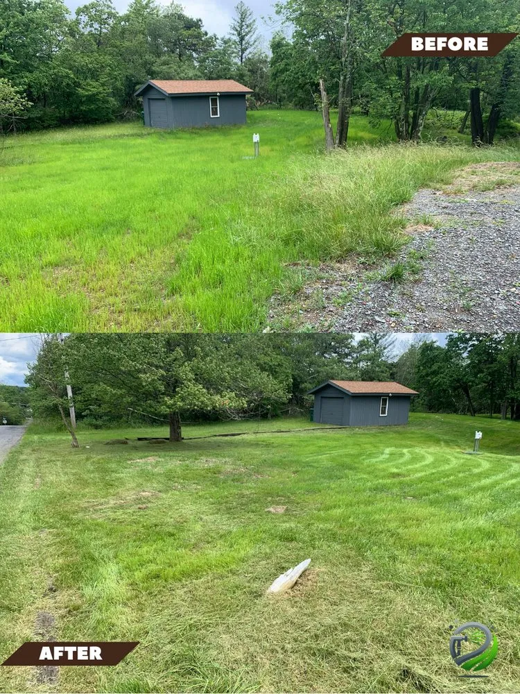 Local residential landscaping in Effort, PA by Marian's Grass Cutting Services