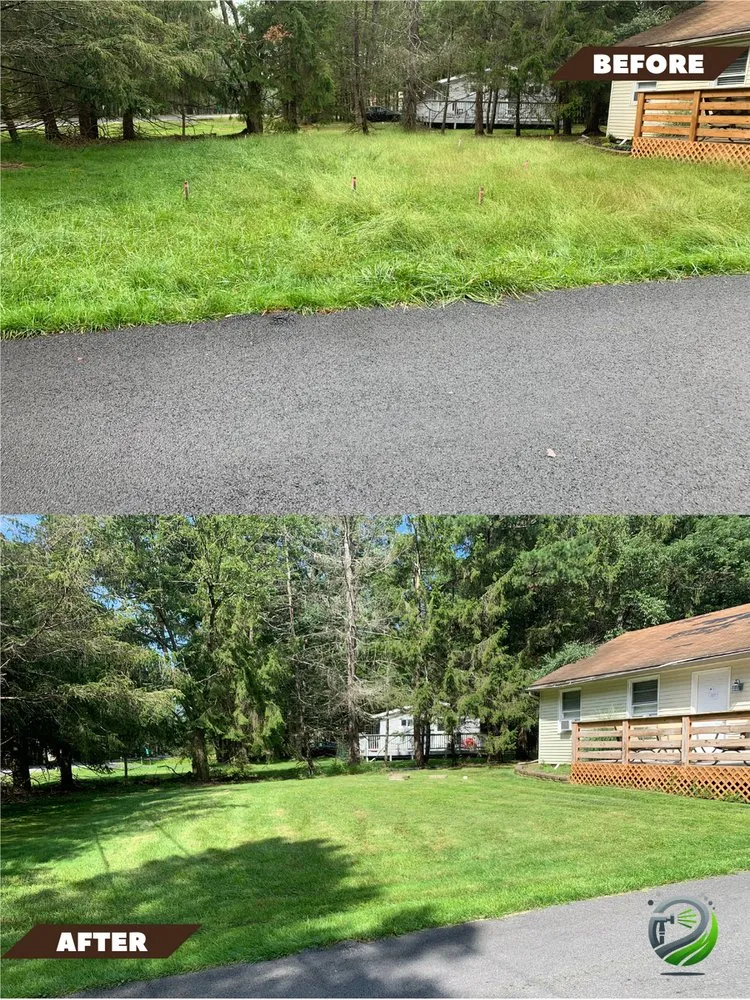 Professional outdoor landscaping in Effort, PA - Marian's Grass Cutting Services