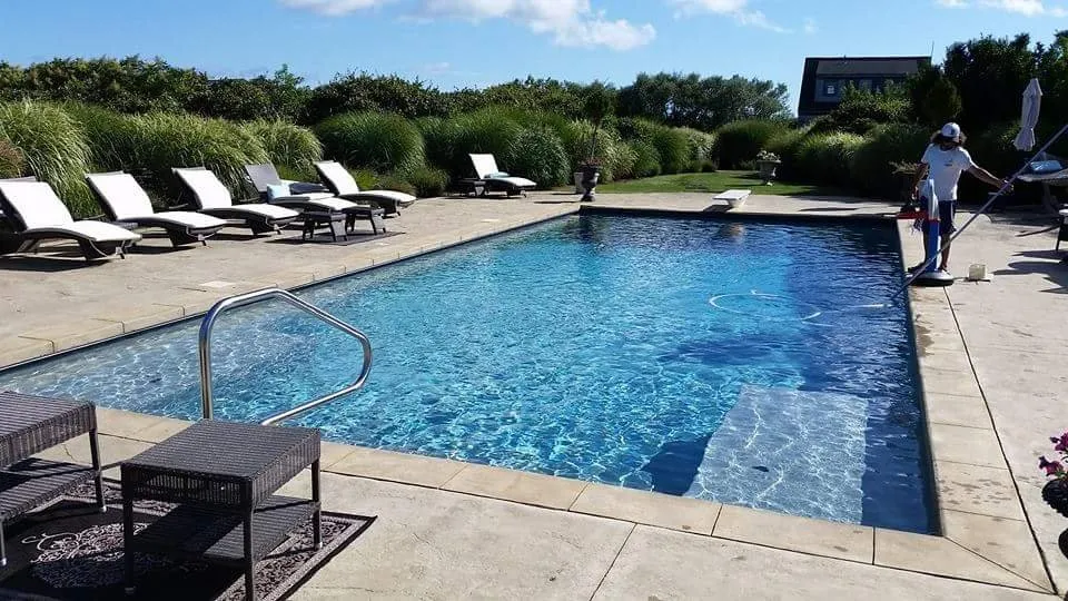 Expert landscape installation with custom design across Hyannis, MA - Marichal Swimming Pool Construction