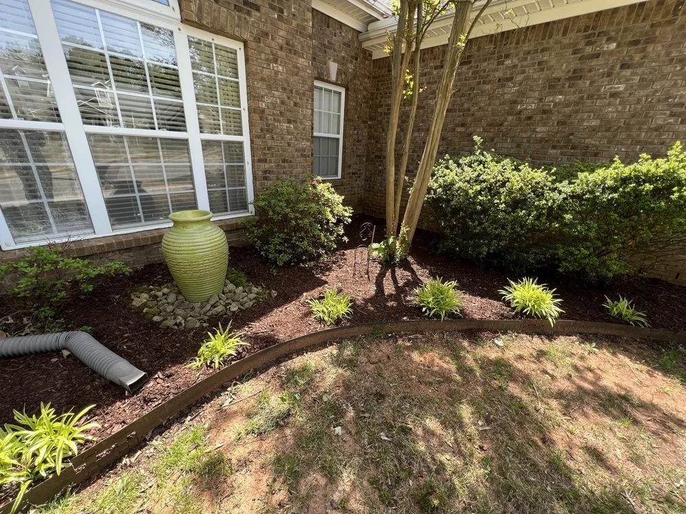 Local outdoor landscaping with custom design across Madison, AL - MariMows