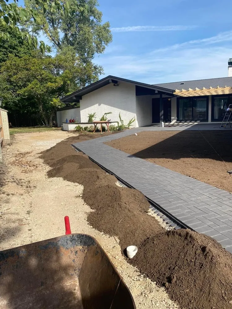 Custom lawn mowing service in Carpentersville, IL by Marin Landscaping