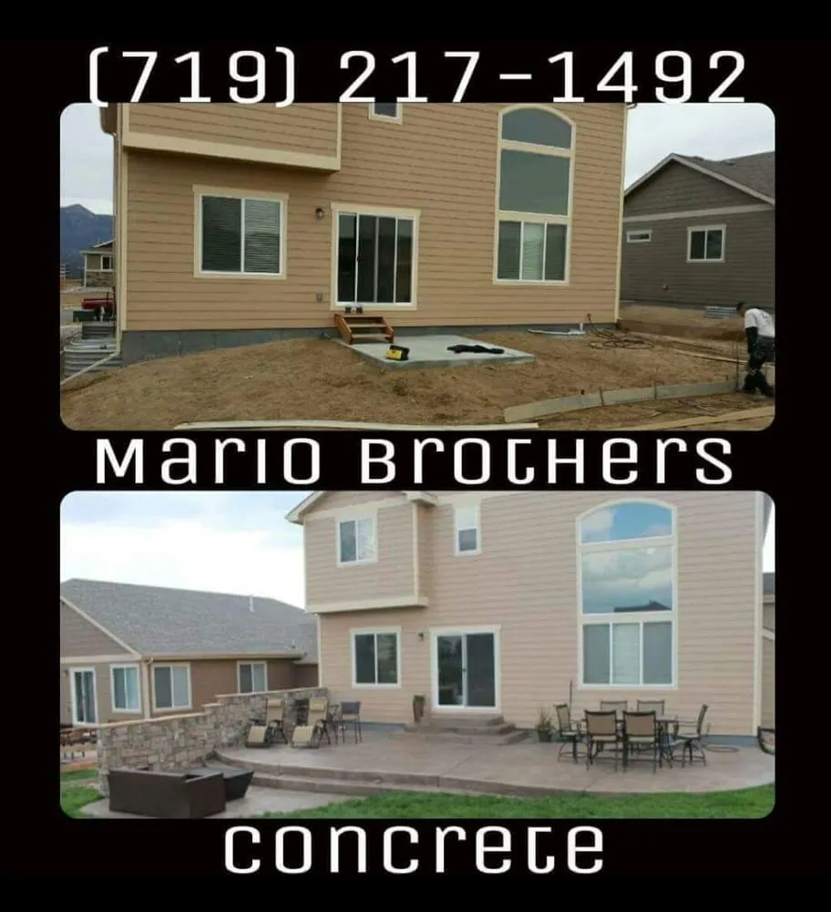 Custom residential landscaping in Fountain, CO - Mario Brothers Concrete