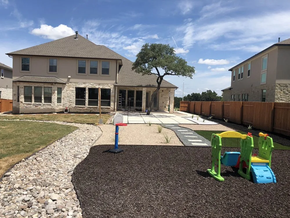 Custom residential landscaping for residential properties in Cedar Park, TX by Mario Landscaping & Tree Service