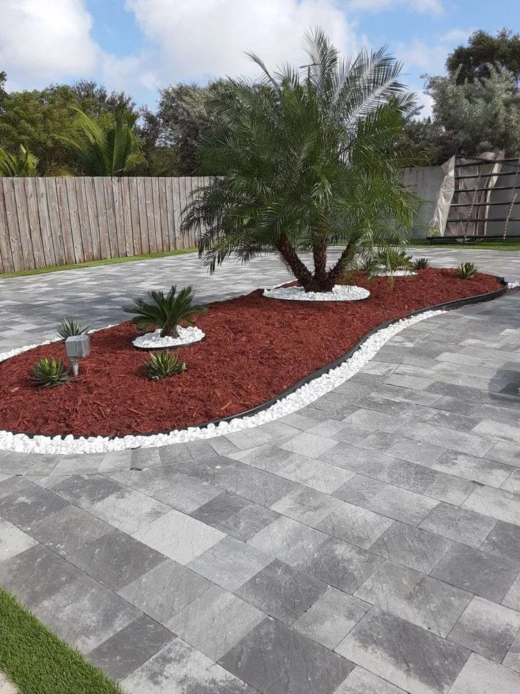 Custom landscape design for outdoor upgrades in Riviera Beach, FL by Mario Perez