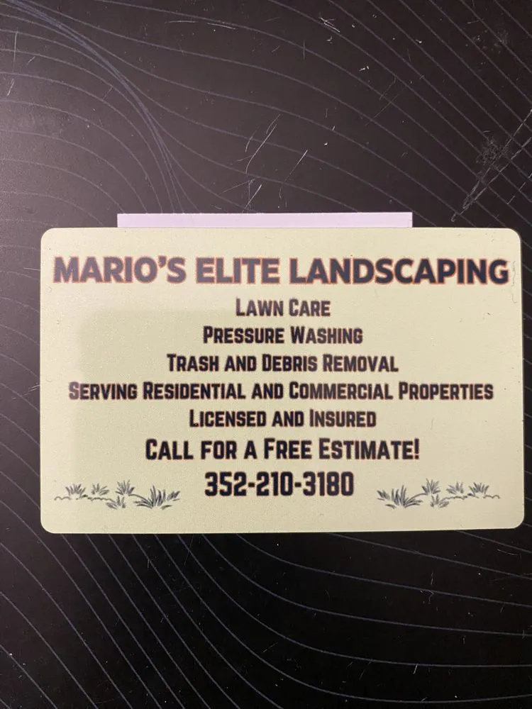Professional lawn mowing service experts serving Cross City, FL - Mario’s Elite Landscaping
