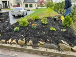 Custom garden landscaping in Central Islip, NY by Mario’s Landscape