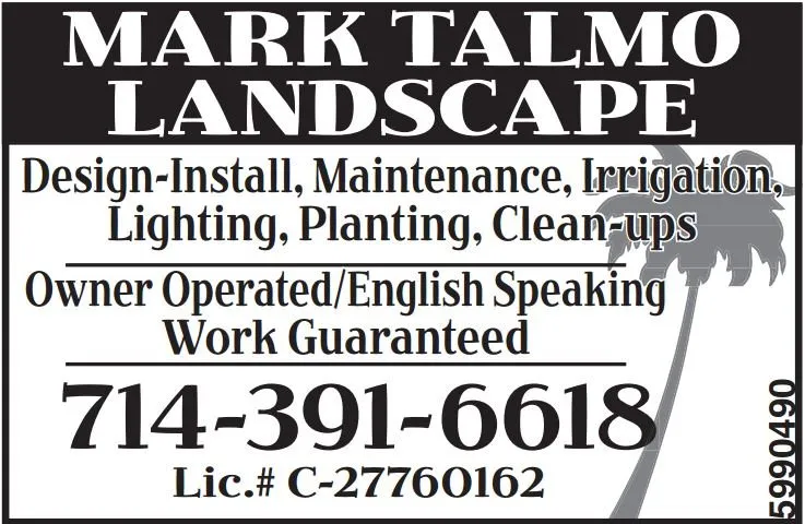 Trusted landscape installation in Huntington Beach, CA by Mark Talmo Landscape