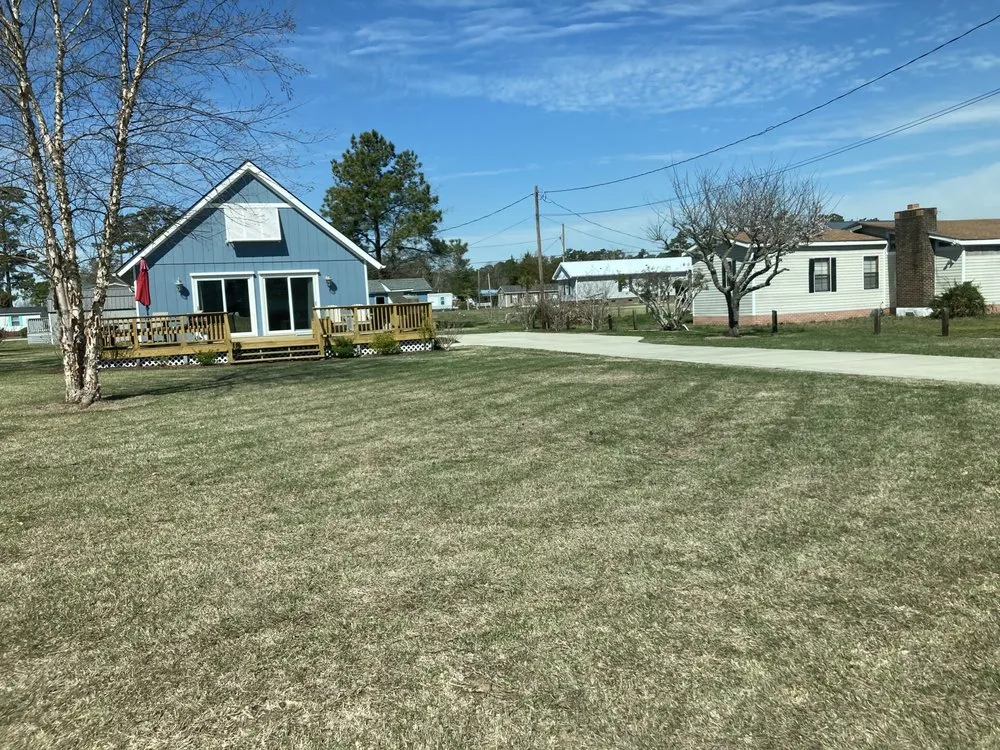 Professional landscape installation in Cape Carteret, NC by Marker 24 landscaping