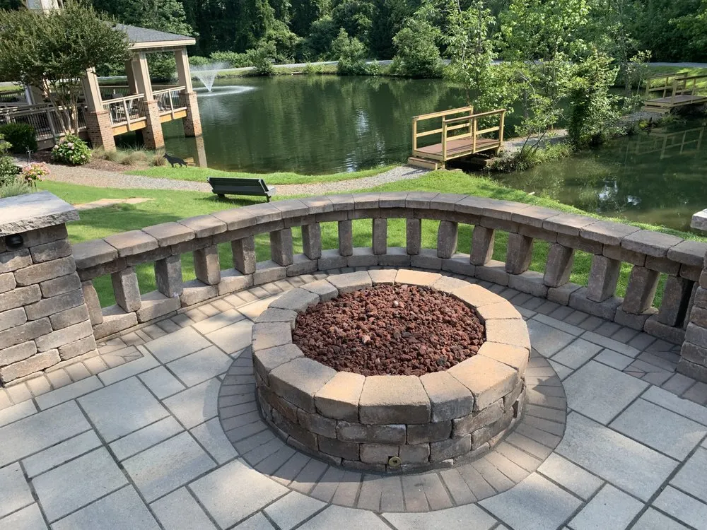 Custom landscaping services for outdoor upgrades in Matthews, NC by Markham Visuals