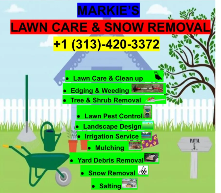 Professional yard maintenance for residential properties in Lincoln Park, MI by Markies Lawn Care and Snow Removal
