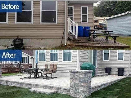 Custom landscape design for beautiful yards in Rockaway, NJ by Markovski Landscaping & Tree Service