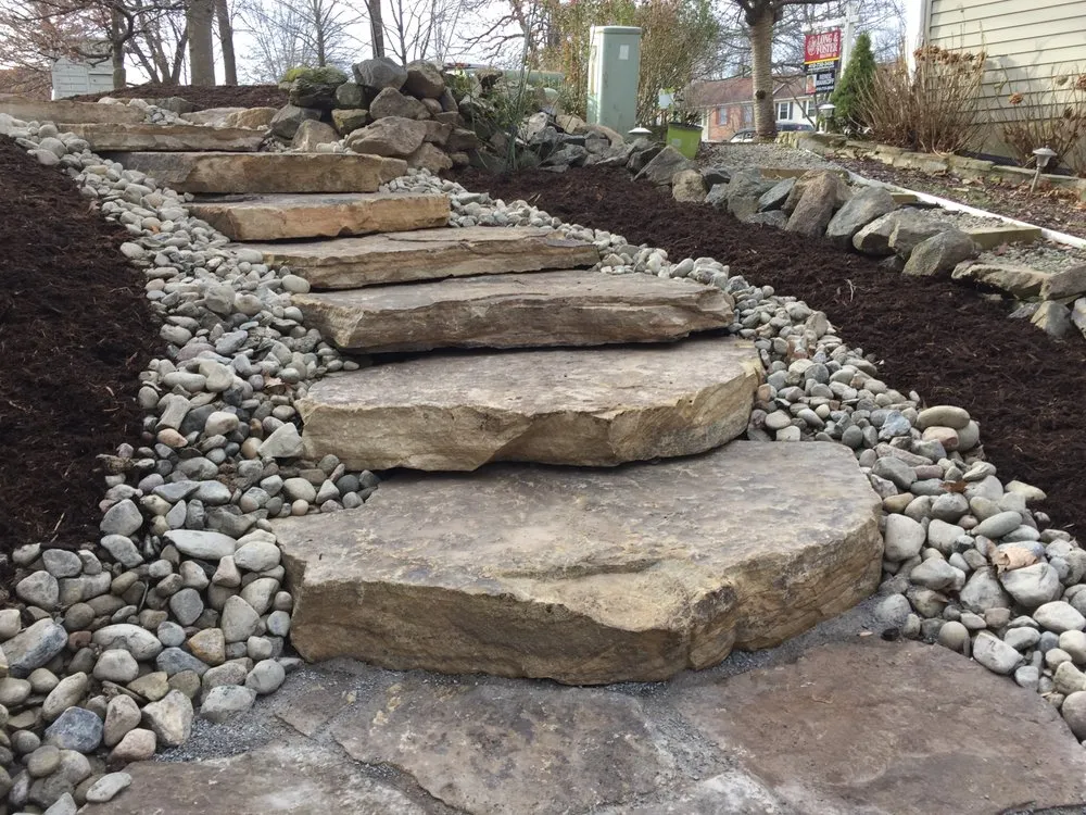 Custom landscape installation in Halethorpe, MD - Mark's Lawn & Landscape
