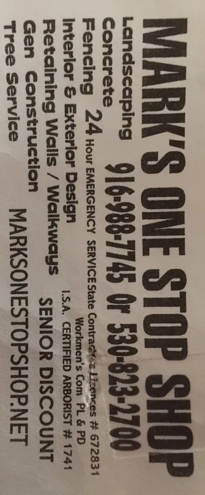 Local landscape design in Orangevale, CA - Mark's One Stop Shop