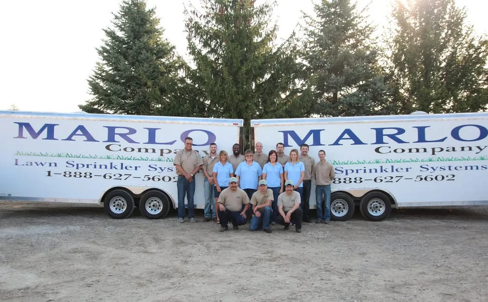 Custom residential landscaping with custom design in Saginaw, MI by Marlo Company Lawn Sprinkler Systems