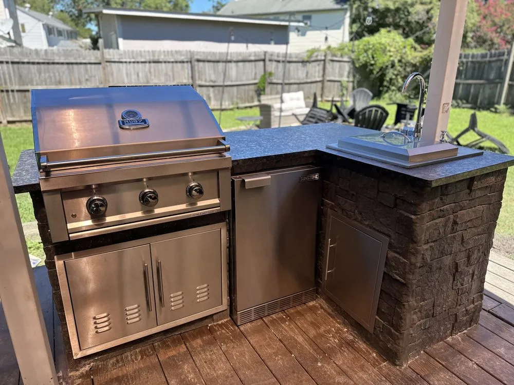 Custom outdoor landscaping in Yorktown, VA - Marlowe’s Outdoor Kitchens and Patios